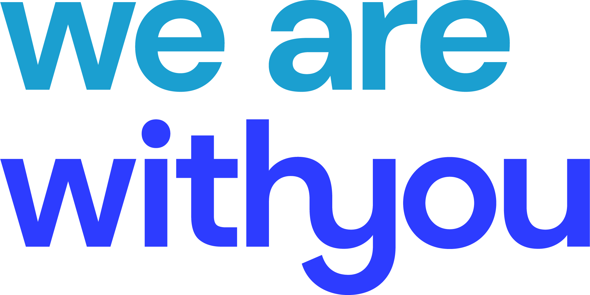 We are with you logo
